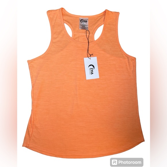 ZYIA Orange Pirouette Tank Top Medium 1727 ZWT - Picture 5 of 14